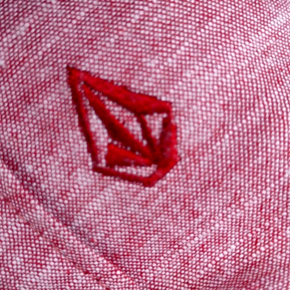 Volcom Men's Button Down Ruby Red - image 4